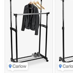 clothes rails x 3