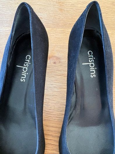 Black Suede Crispins Womens Medium heel shoes Size 9 (43)