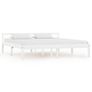 Bed Frame White Solid Pine Wood 180x200 cm 6FT Super King Image 5
