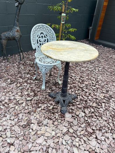 marble table