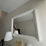 Large IKEA White Framed Wall Mirror Image 2