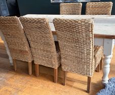 6 x wicker chairs