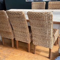 6 x wicker chairs