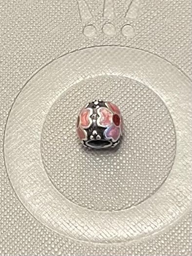 Pandora Daisy Flower Red & Pink Enamel charm