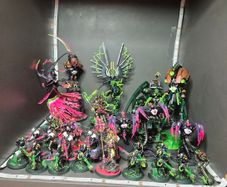 Fully Painted Necron 40k  Army  2000pts C tan Shards, Doomsday Ark and more