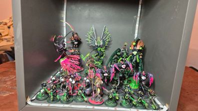 Fully Painted Necron 40k  Army  2000pts C tan Shards, Doomsday Ark and more