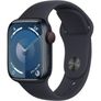 Apple Watch Series 9 GPS, 45mm Midnight Aluminium Case with Storm Blue Sport Band - S/M Image 2