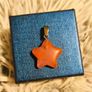 Orange Aventurine Star Pendant Polished Crystal Charm Image 7