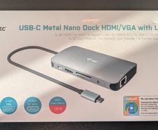 USB-C Metal Nano Docking Station - 4K HDMI/VGA with LAN