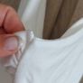 New white top with invisible straps crop top with the big decolate size extra small Image 8