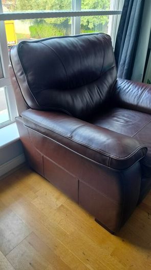 leather couch single seater