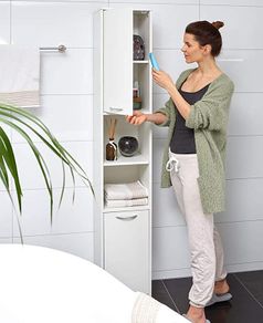 Tall Bathroom Cupboard Tallboy,