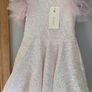 Billieblush light pink iridescent girls sequin dress Age 3 BNWT Image 2