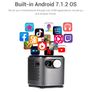 Smart LED Mini Smart DLP Full HD Projector Portable Wifi Bluetooth LED Battery Home Beamer Image 7