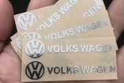2x 3D Metal Emblem Sticker Car Interior Decoration Decals Accessories For Volkswagen VW GTI Rline R Golf Polo Passat Magotan Tiguan