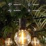 LED Outdoor String Lights 65FT/20M Festoon Lights with Shatterproof G40 Vintage Edison Bulbs, Garden Lights Waterproof for Porch, Deck, Garden, Backyard, Balcony, 2700K Warm White Image 3