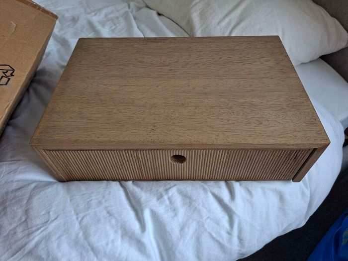 SKLUM Glai Floating Bedside Lockers - Pair (Ash Wood)