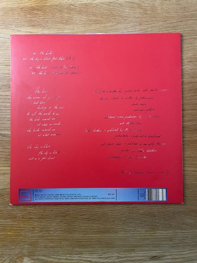 Telefon Tel Aviv - The Birds - 12" Vinyl Single - 2012 BPitch Control