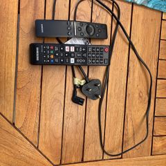Samsung QT60 remote controls x2 and plug lead