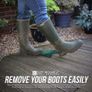 Boot Jack Welly Boot Remover Puller with Scraper Durable Construction - Ideal For Wellingtons Riding or Walking Boots and Muddy Shoes Dark Green Image 2