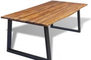 Dining Table Solid Acacia Wood 200x90 cm