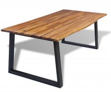 Dining Table Solid Acacia Wood 200x90 cm