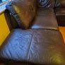 Brown leather corner couch Image 4