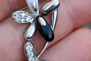 925 silver Flower pendant set