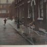 Marc Grimshaw - Original Pastel of - Children In A Rainy Street - Signed Image 2