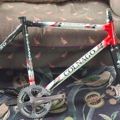2005 Colnago C50 HP Carbon Frameset (Team Milram PR99) Size 54 + Dura-Ace Crankset