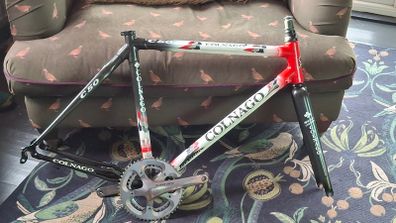 2005 Colnago C50 HP Carbon Frameset (Team Milram PR99) Size 54 + Dura-Ace Crankset
