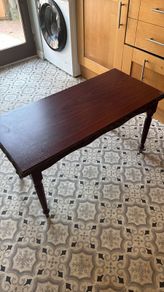 vintage wood side table / tv stand