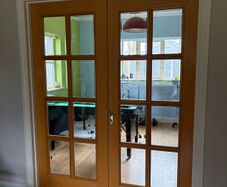 solid wood internal double doors