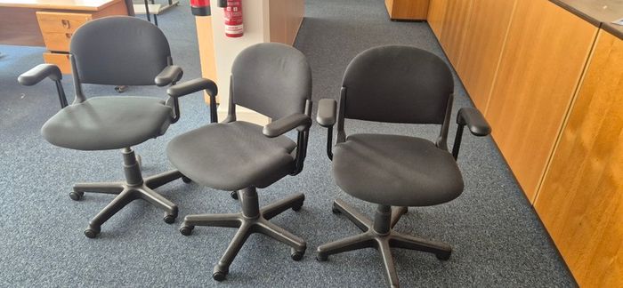 Office desks and chairs