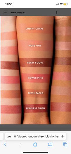 Iconic London sheer blush in shade cheeky coral 12.5 ml