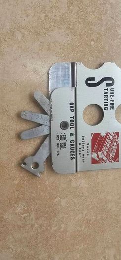 Vintage Plugometer  Spark Plug Gap Tool & Condition Chart