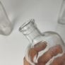 330 - Set of 3 Vintage Clear Glass Collectible Decorative Bottles Image 6