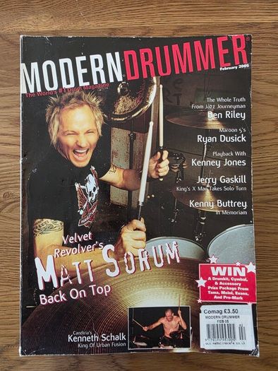Drum Magazine Bundle. Modern Drummer & Rhythm. Portnoy, Steve Smith, Josh Freese etc.