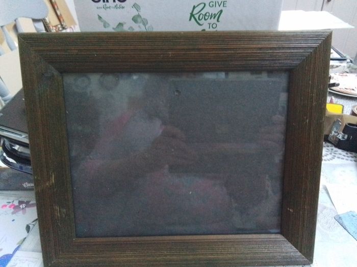Glazed Wooden Picture Frame
