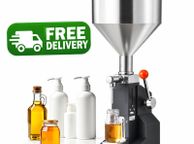 main image for ad Manual Paste &amp; Liquid Filling Machine 5 to 100ml 11.5L Stainless Steel Bottle Filler
