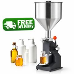 Manual Paste & Liquid Filling Machine 5 to 100ml 11.5L Stainless Steel Bottle Filler