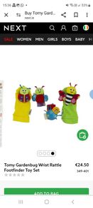 Lamaze foot and wrist rattle sensory