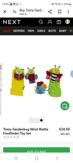 Lamaze foot and wrist rattle sensory