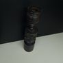 Heavy African Carved Wooden Candle Holder / Decorative Stand 25.5cm Image 5