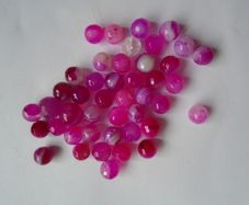 Pink beads, Gemstone beads, Jewellery making supplies, Craft supplies