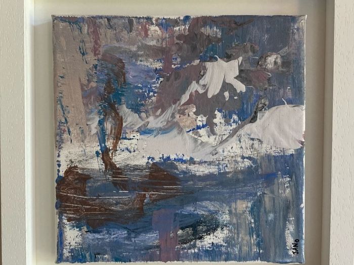Original Abstract Painting  Glacier Trek Contemporary irish  Art