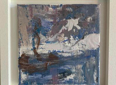Original Abstract Painting  Glacier Trek Contemporary irish  Art