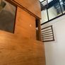 Teak table chair and bar trolley Image 4