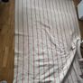 Patterned Canvas Rug with Red-and-white stripes Image 2