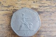 Great Britain UK 1981 50 New Pence/50p Elizabeth II Coin - free standard postage